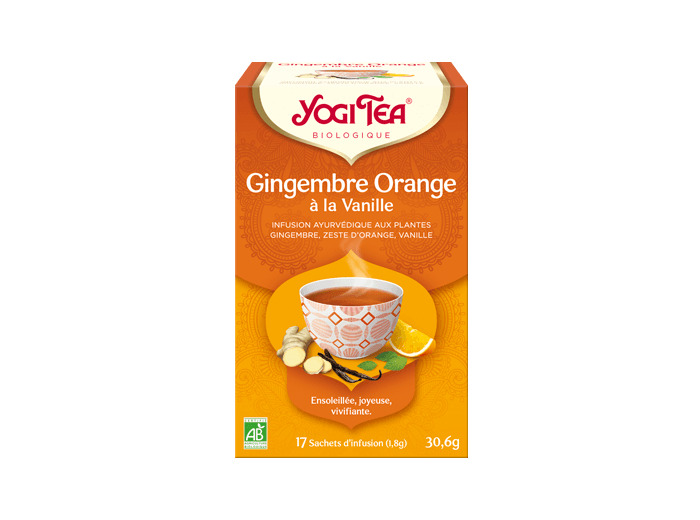 Infusion Gingembre Orange Bio-17sachets-Yogi Tea