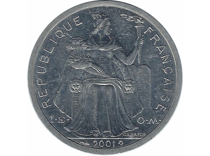 POLYNESIE FRANÇAISE 2 FRANCS 2001 SUP N2