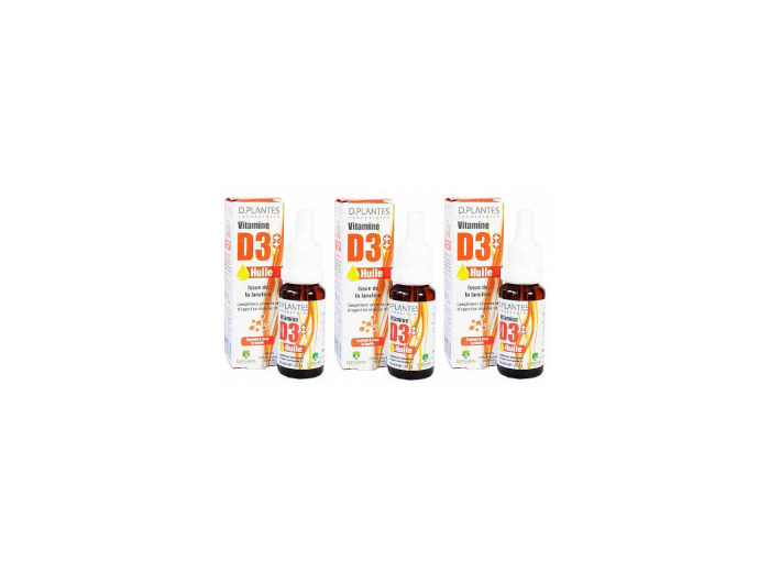 Vitamine D3 ++ Huile Triopack 3 x 20ml