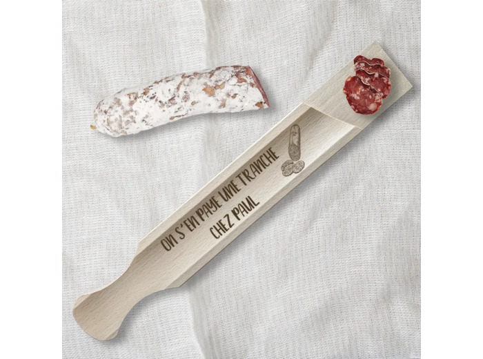 Planche à découper saucisson personnalisée