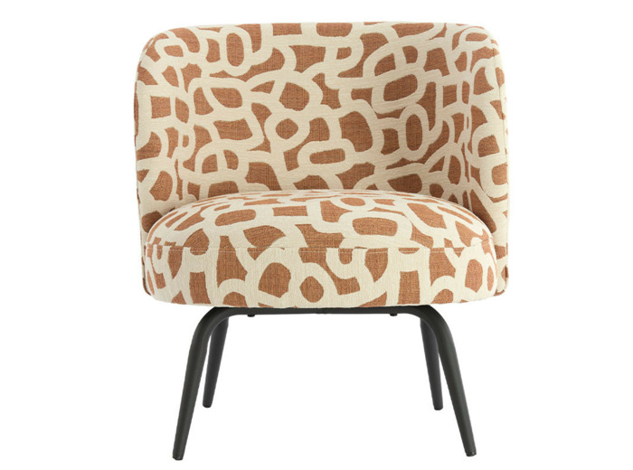 Fauteuil crapaud tissu DIEYDA 68x67x72cm