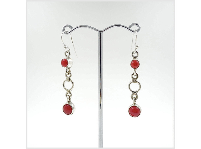 Boucles d'oreilles Gorgone et Argent Massif