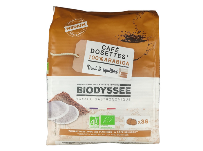 Café Dosettes x 36 100% Arabica 288g Bio