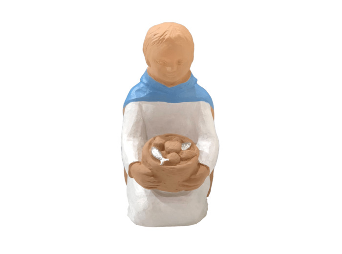 Enfant en Offrande pour Crèche 20cm polychrome- Pierreline