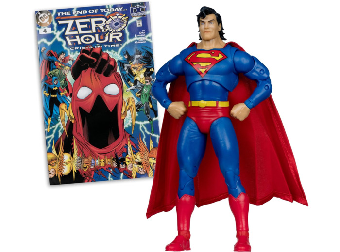 Superman Figurine 19 cm + 1 BD DC Universe