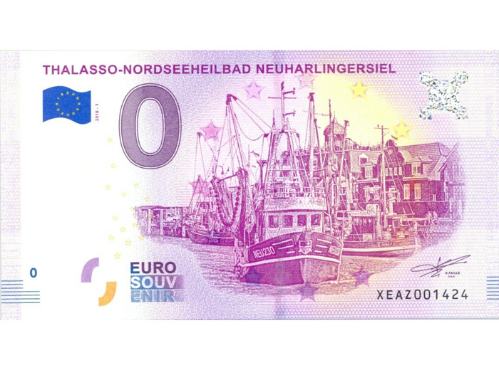 ALLEMAGNE 2018-1 THALASSO-NORDSEEHEILBAD BILLET SOUVENIR 0 EURO TOURISTIQUE NEUF