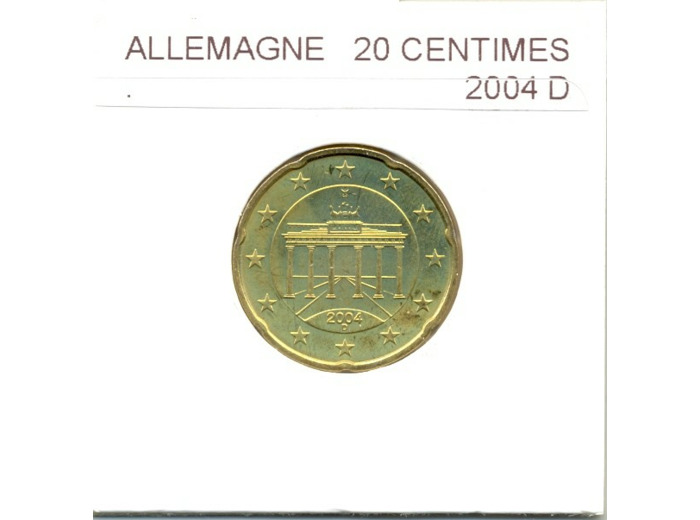Allemagne 2004 D 20 CENTIMES SUP