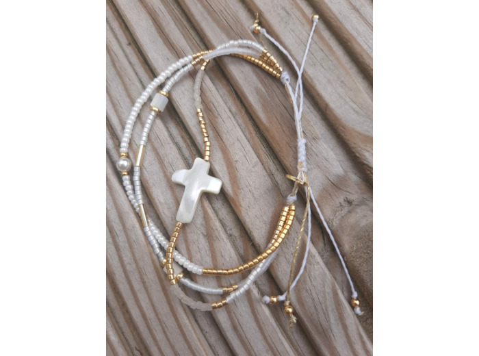 BRACELET P'TITS LIENS CROIX