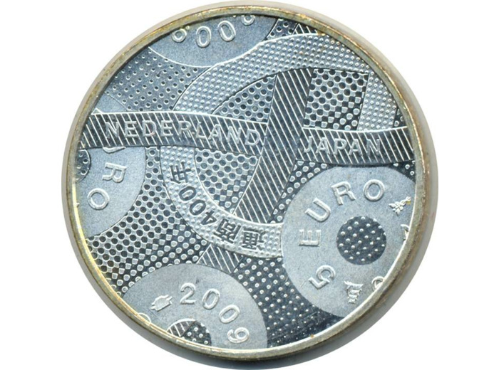 HOLLANDE (PAYS-BAS) 2009 5 EURO 400 Ans RELATIONS ENTRE PAYS -BAS ET JAPON SUP