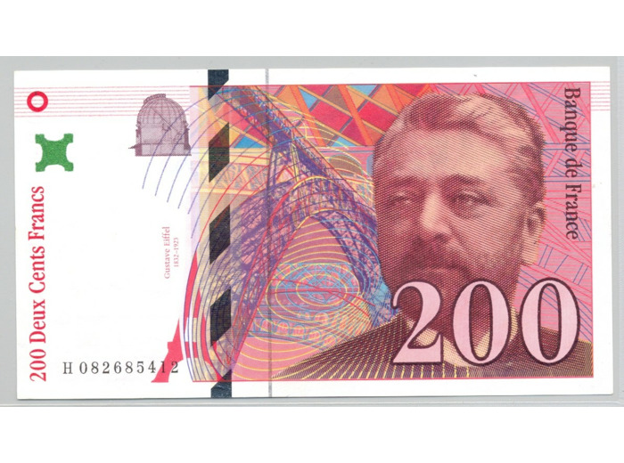 FRANCE 200 FRANCS EIFFEL 1999 Alphabet H 082685412 NEUF