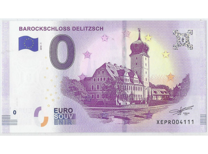 ALLEMAGNE 2018-1 BAROCKSCHLOSS DELITZSCH BILLET SOUVENIR 0 EURO TOURISTIQUE NEUF