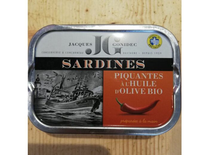 Sardines piquantes à l'huile d'olive BIO