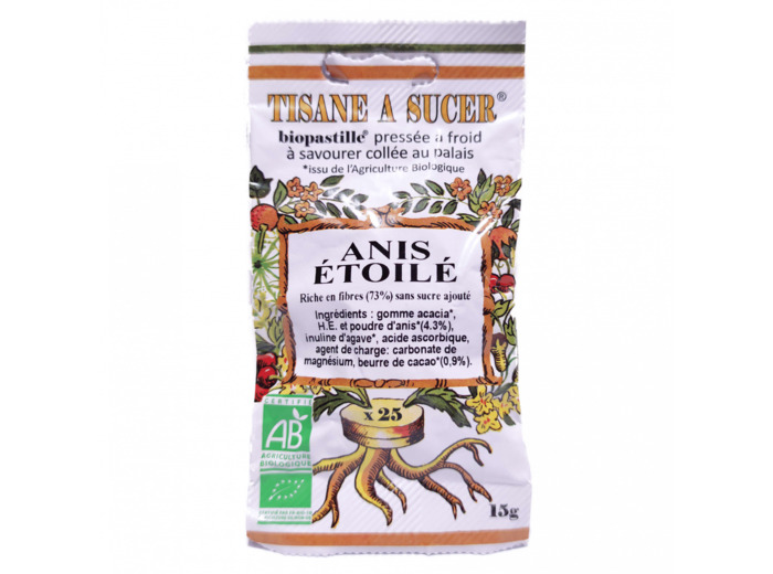 Pastille Anis Étoilé Bio 15g