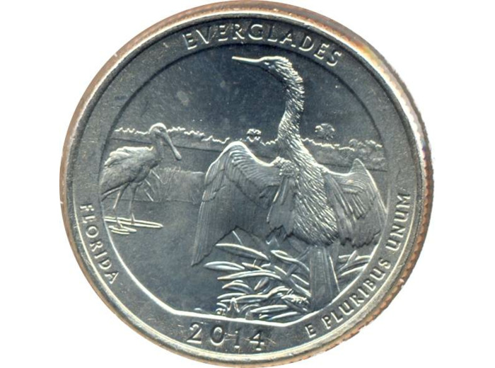 AMERIQUE (U.S.A) 1/4 DOLLAR 2014 D EVERGLADES SUP