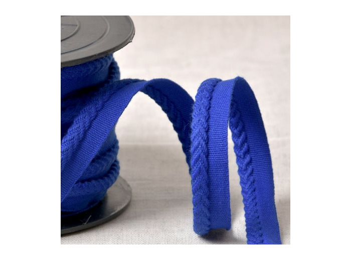 549C24 SIMPLE PASSEPOIL CHEVRON 6MM ML COL 24 BLEU ROI