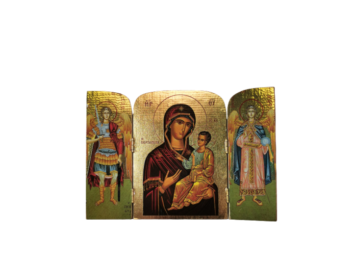 Triptyque doré 20x14.5cm - THEMES DIVERS