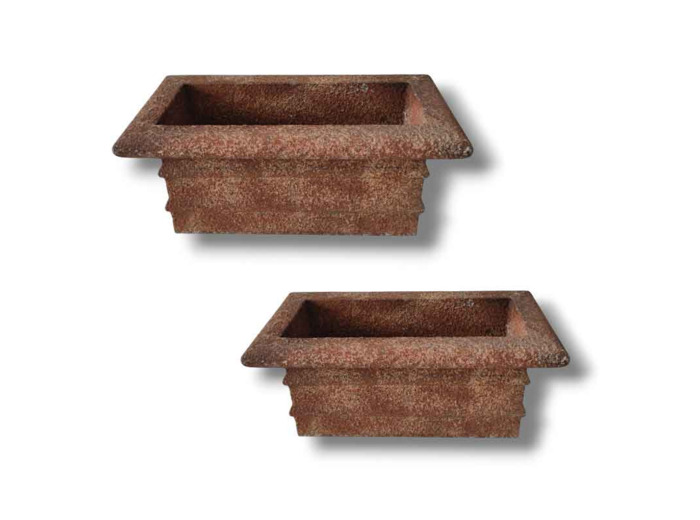 Ensemble 2 jardinières 90x48x43cm