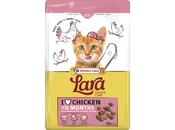 Croquettes LARA, Poulet pour Chaton - 1.9KG