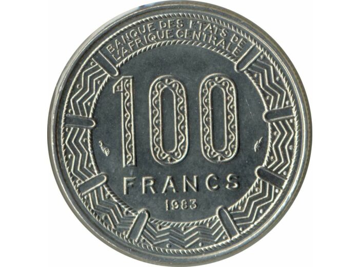 REPUBLIQUE DU CONGO 100 FRANCS 1983 SUP