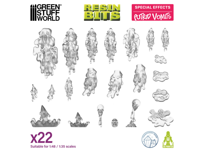 Resin Bits - Putrid Vomits 22 pcs