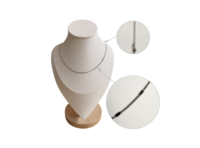 Collier en Acier inoxydable 60cm - maille 1.5mm