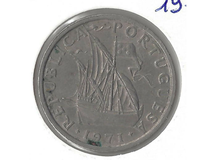 PORTUGAL 10 ESCUDOS 1971 B TTB