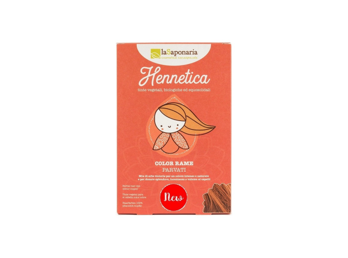 Coloration Capillaire Végétale Parvati Cuivre 100g