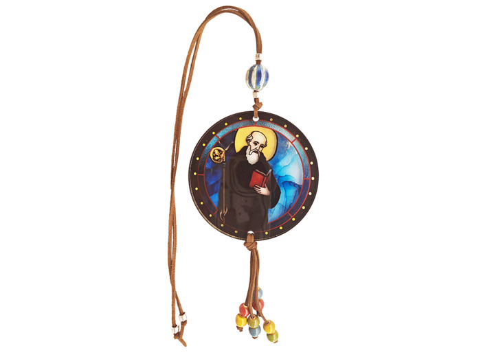 Pendentif pour voiture Acrylique D88mm - SAINT BENOÎT
