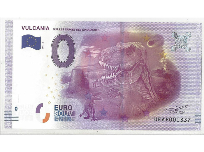 63 ST OURS LES ROCHES 2016-2 VULCANIA SUR LES TRACES DES DINOSAURES 0 EURO
