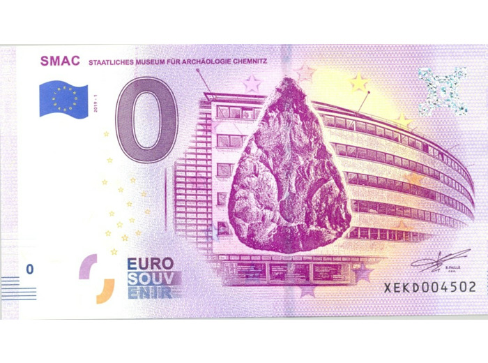 ALLEMAGNE 2019-1 SMAC BILLET SOUVENIR 0 EURO TOURISTIQUE  NEUF