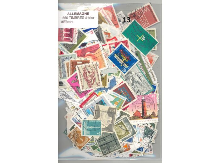 550 TIMBRES ALLEMAGNE DIFFERENTS A TRIER  *13