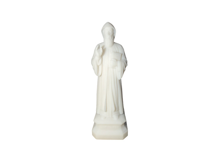Saint Charbel - Statue en Albaster 12 cm - Blanc