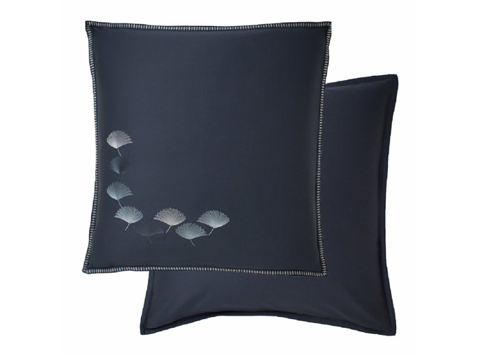 Taie d'oreiller PISTIL BLEU NUIT Garnier-Thiebaut