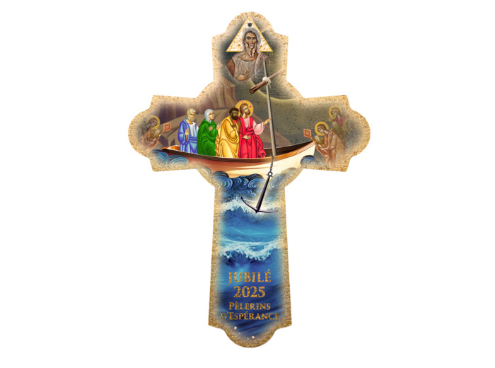 Croix en Bois 10x15cm - Jubilé 2025