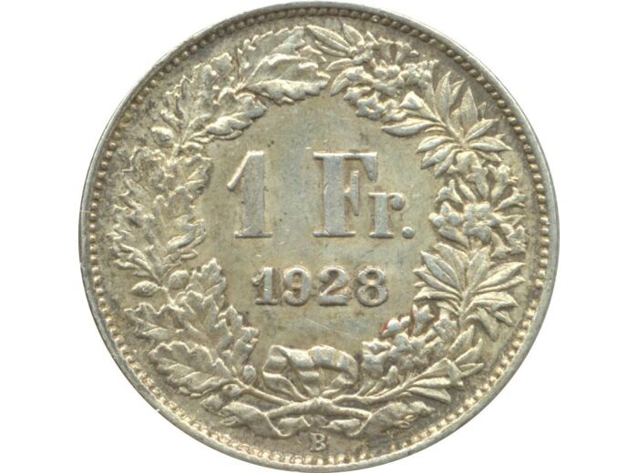 SUISSE 1 FRANC 1928 B TTB