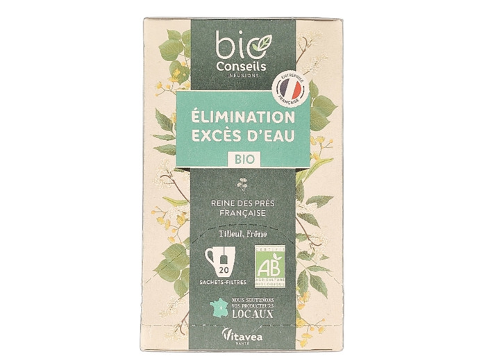 Infusion Elimination Excès d'Eau 20 Sachets 29g Bio