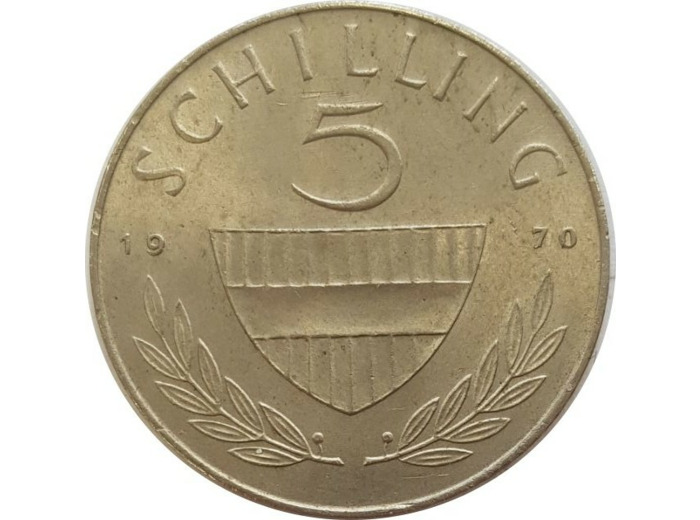 AUTRICHE 5 SCHILLING 1970 TTB+