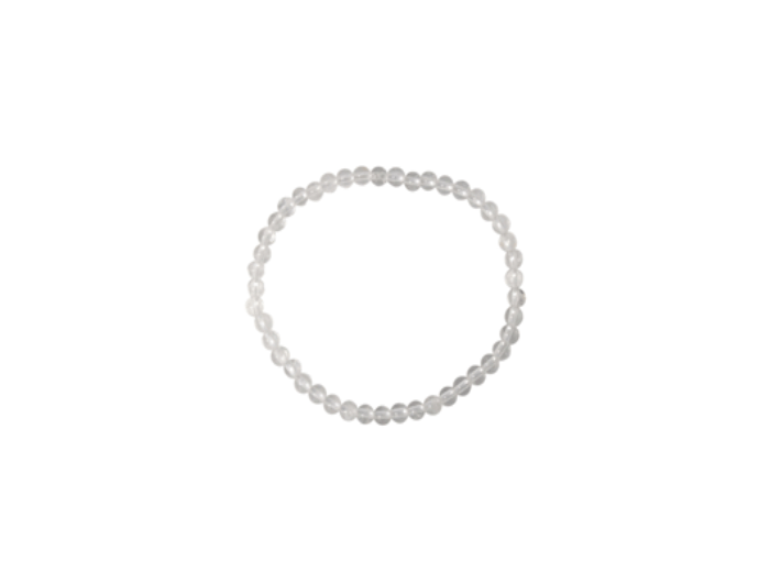 Bracelet en cristal de roche 4 mm