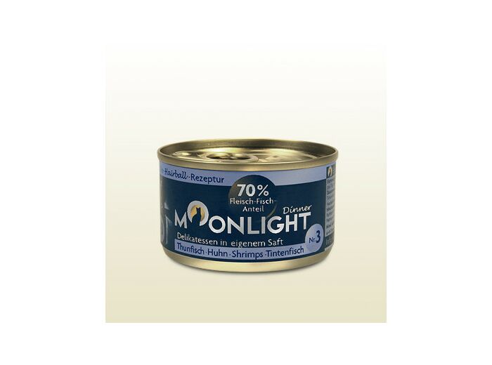 Moonlight "Thon, poulet, crevettes & calamar" pour chat adulte - 80g