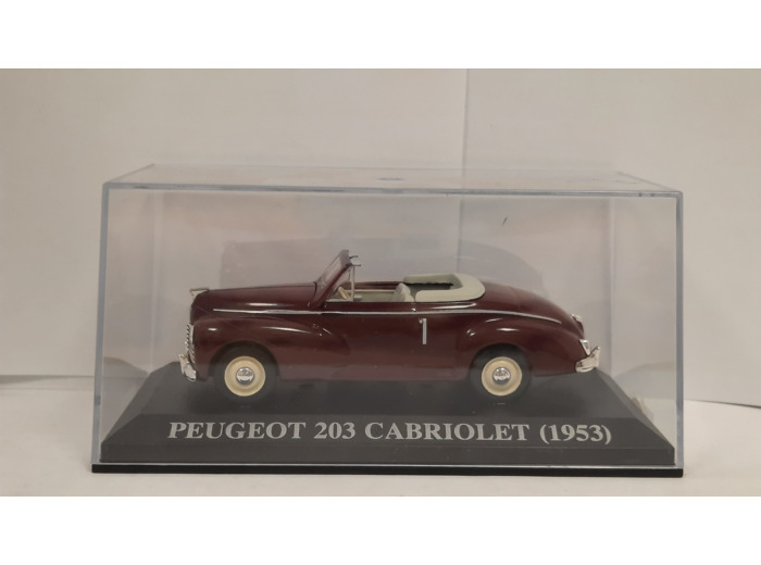 PEUGEOT 203 CABRIOLET 1953 1/43 BOITE D'ORIGINE