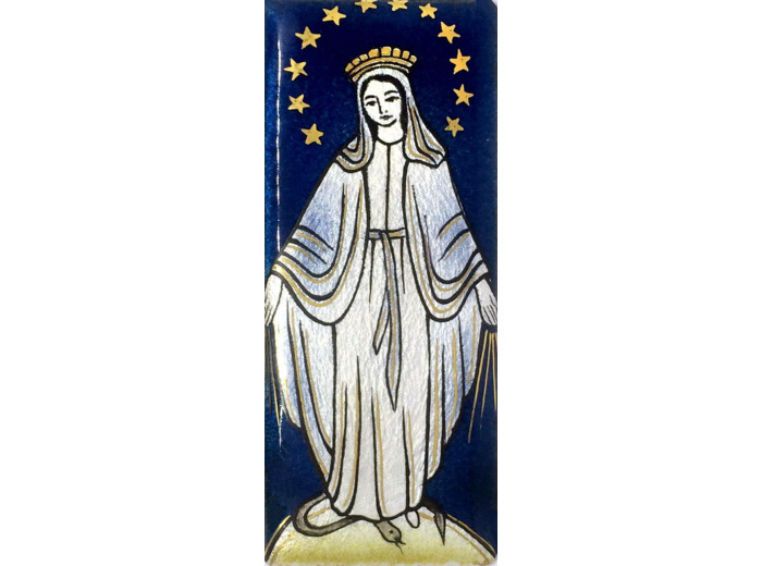 Vierge couronnée 12X5cm - EMAUX DU LIBAN