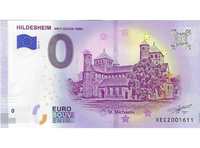 ALLEMAGNE 2019-2 HILDESHEIM BILLET SOUVENIR 0 EURO TOURISTIQUE NEUF