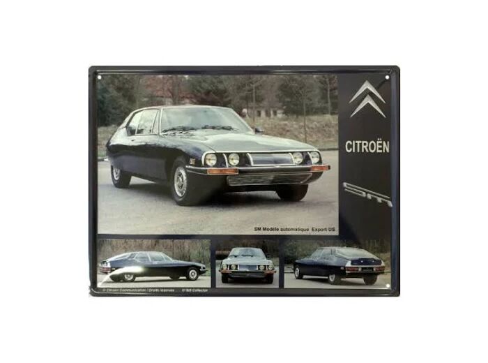 Plaque métal - Citroën SM - 40 x 30cm - Décoration vintage - Citroen