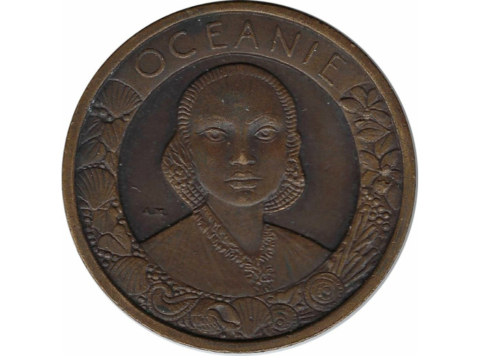 MEDAILLE - EXPOSITION COLONIALE INTERNATIONALE DE PARIS 1931 OCEANIE TTB