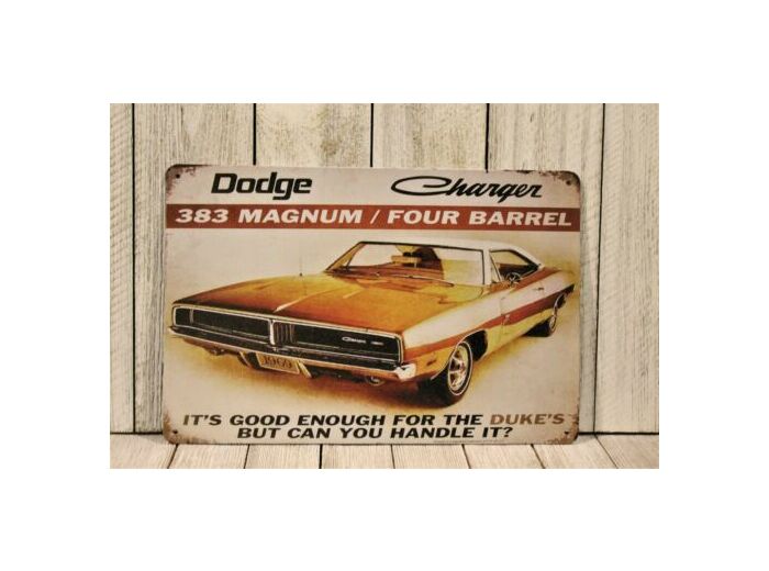 Plaque Dodge Charger en 30*38