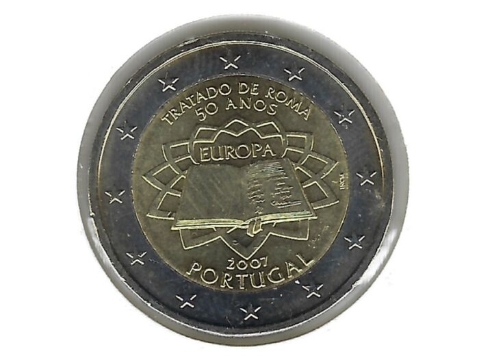 PORTUGAL 2007 2 EURO TRAITE DE ROME SUP