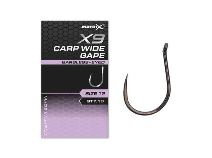 hook X9 carp wide gape matrix