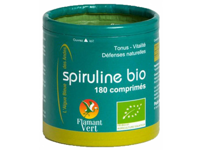 Spiruline bio-500mg-180 comprimés-Flamant vert