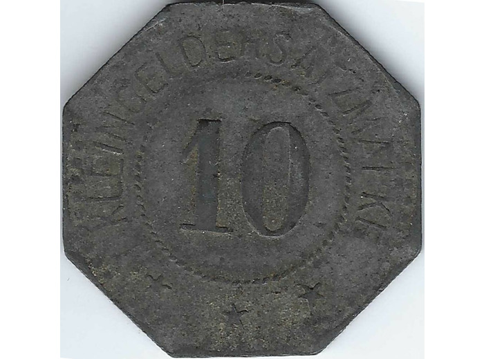 ALLEMAGNE SAARBURG 10 KLEINGELDERSATZMARKE TB+