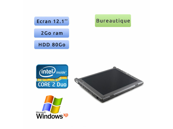 Motion Computing LE1700 - Windows XP Tablet - C2D 2Go 80Go - 12.1 - Grade B - Tablet PC